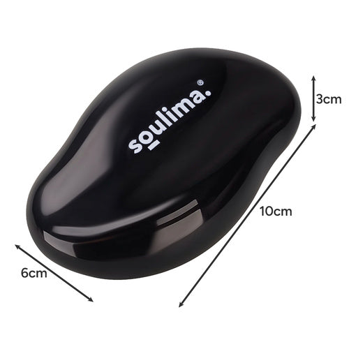 Nano Staklena Pumica za Stopala 10 x 6 cm Crna