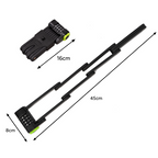 Preklopni Lokot za Bicikl s Kombinacijom, Crni, 45 x 8 cm