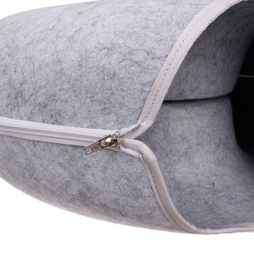 Okrugli Tunel Krevet za Mačke i Fretke 51 x 20 cm Sivi