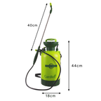 Vrtna Tlačna Prskalica 5L s Ramenskim Remenom i Dugom Lulom, Zelena