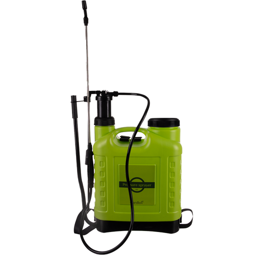Ručno Tlačni Prskalica za Vrt 16L Zelena s Lancerom 50 cm i Crijevo 120 cm