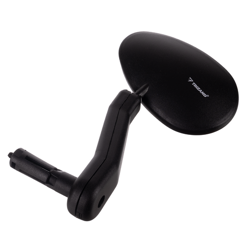 Lijevo Biciklističko Ogledalo 19 x 7 cm Crno, Podesivo i Neuništivo