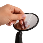 Lijevo Biciklističko Ogledalo 19 x 7 cm Crno, Podesivo i Neuništivo