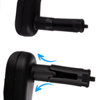 Lijevo Biciklističko Ogledalo 19 x 7 cm Crno, Podesivo i Neuništivo