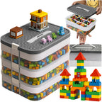 Organizator za Kocke s 3 Razine, 22l, Prozirni, 22.5 x 30.5 x 32.4 cm