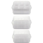 Organizator za Kocke s 3 Razine, 22l, Prozirni, 22.5 x 30.5 x 32.4 cm