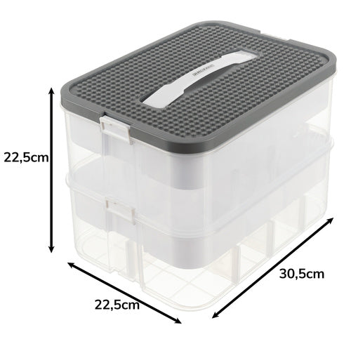 Kutija za Kocke s 2 Razine, Prozirna