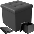 Sklopivi Tabure s Pretincem 38 x 38 x 38 cm Sivi