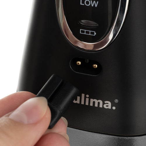 Bežični Dentalni Irigator Tuš za Zube 300ml, 5 Načina Rada, 8 Mlaznica, Crni