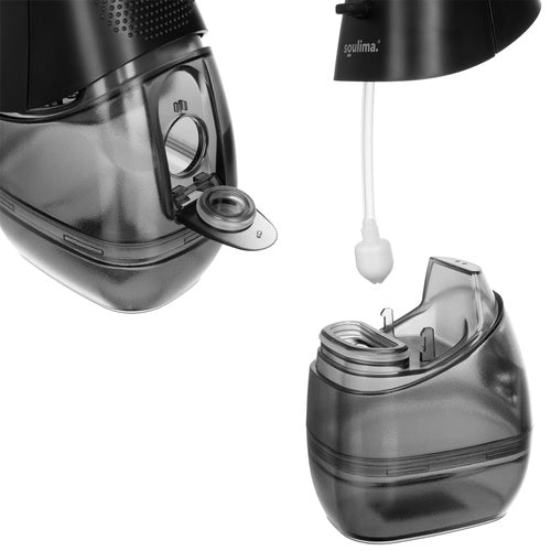 Bežični Dentalni Irigator Tuš za Zube 300ml, 5 Načina Rada, 8 Mlaznica, Crni