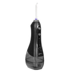 Bežični Dentalni Irigator Tuš za Zube 300ml, 5 Načina Rada, 8 Mlaznica, Crni