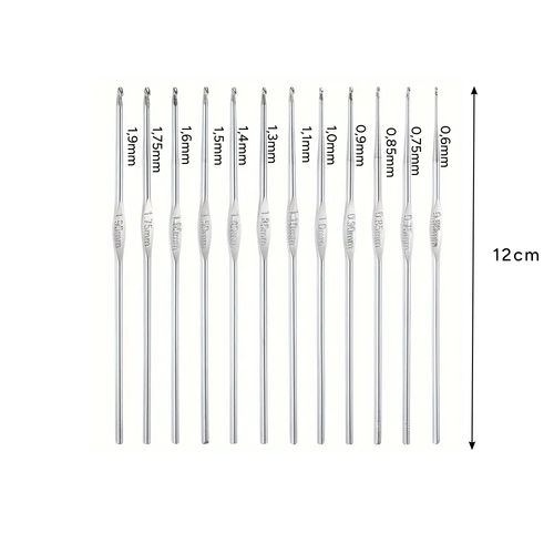 Set za Kukičanje 58 Dijelova u Kutiji 23 x 19 x 8 cm, Višebojni