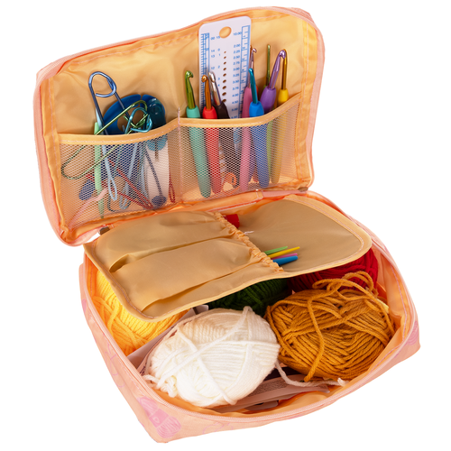 Set za Kukičanje 58 Dijelova u Kutiji 23 x 19 x 8 cm, Višebojni