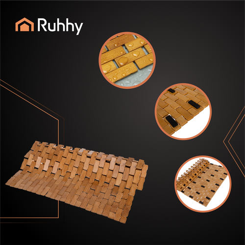 Bambusova Protuklizna Podloga za Kupaonicu 80x50 cm, Vodootporna