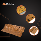 Bambusova Protuklizna Podloga za Kupaonicu 80x50 cm, Vodootporna