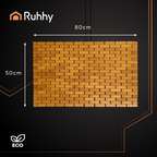 Bambusova Protuklizna Podloga za Kupaonicu 80x50 cm, Vodootporna
