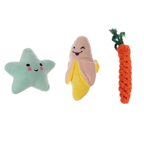 Set Igračaka za Pse 16u1 s Konopcem i Gumenim Igračkama, Višebojni