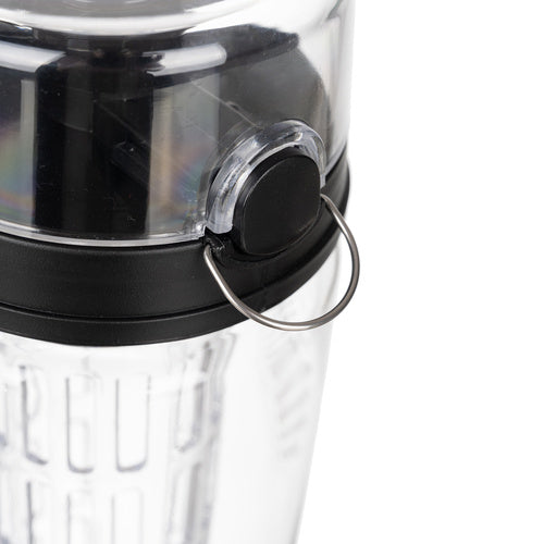 Sportska Boca za Vodu s Voćnim Umetkom 1L, Prozirna/Crna, 25 x 8 cm