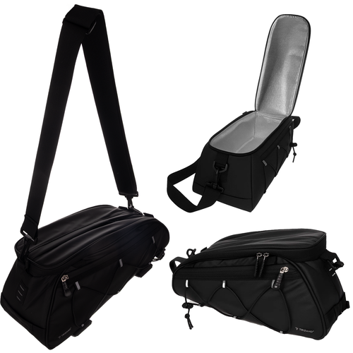 Vodootporne Biciklističke Torbe s Termo Središnjom Torbom 16 L, Set od 3, Crne