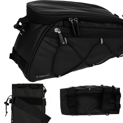 Vodootporne Biciklističke Torbe s Termo Središnjom Torbom 16 L, Set od 3, Crne