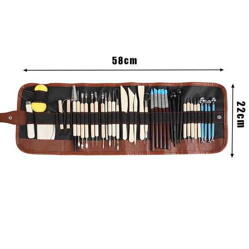 Set Alata za Modeliranje i Sculpiranje u Glini XXL, 40 Komada, Višebojni