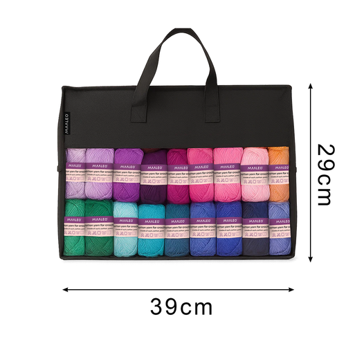 Set za Kukičanje 113 Dijelova s Torbom, Višebojni, 29 x 39 cm