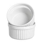 Keramički Ramekin Set 6 Komada, 200 ml, Bijeli, 9 x 4.6 cm