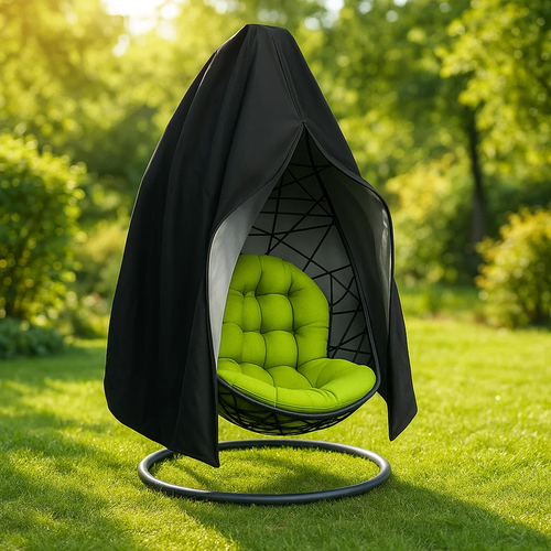 Zaštitna Navlaka za Viseću Ležaljku, Vrtni Stolac ili Ljuljačku 168 x 115 cm Crna