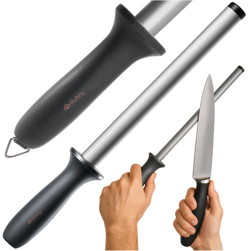 Dijamantni Musat za Oštrenje Noževa 30 cm, Siva