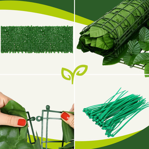 Umjetna Živica za Balkon 5x0,5 m Zelena