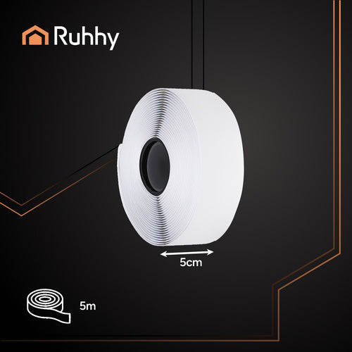 Samoljepljiva Čičak Traka 5 m x 5 cm Bijela