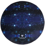 Okrugla Gaming Prostirka za Stolac 120 x 120 cm Crna