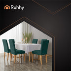 Set Navlaka za Stolice 6 Komada, 65x40x35 cm, Tamnozelene, Elastične