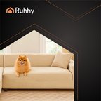 Bež Navlaka za Kutnu Sofu od Baršuna 145-185 cm