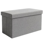 Sivi Tabure od Tkanine 60x30x30 cm