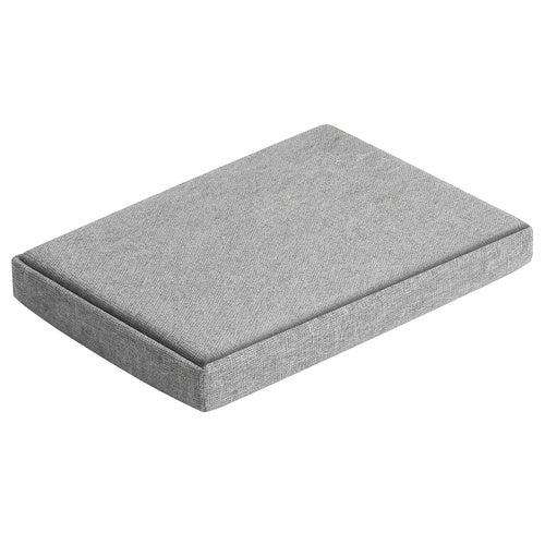 Sivi Tabure od Tkanine 60x30x30 cm