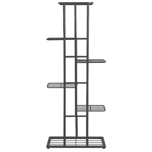 Stalak za Cvijeće od Metala 106 cm, Crni, 6 Razina