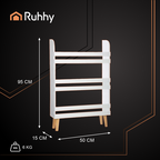 Bijela Dječja Polica za Igračke i Knjige s 3 Police 95 x 15 x 50 cm
