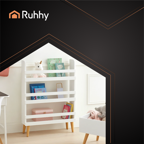 Bijela Dječja Polica za Igračke i Knjige s 3 Police 95 x 15 x 50 cm