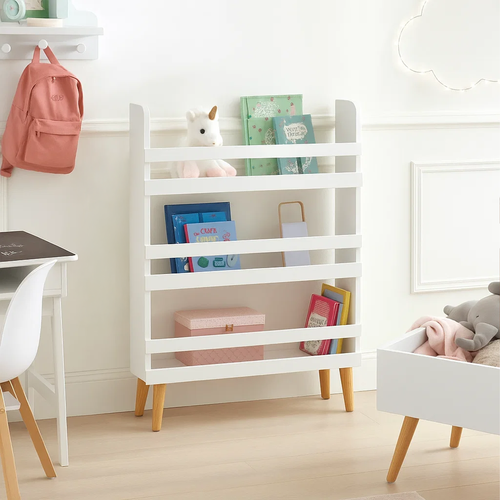 Bijela Dječja Polica za Igračke i Knjige s 3 Police 95 x 15 x 50 cm
