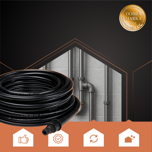 Crijevo za Čišćenje Cijevi s Adapterom 20 m Crno