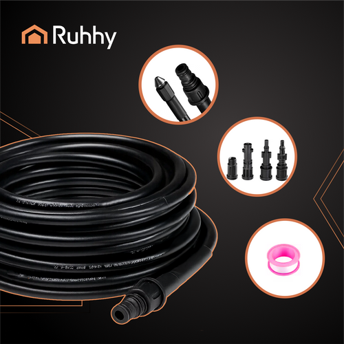 Crijevo za Čišćenje Cijevi s Adapterom 20 m Crno