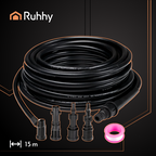 Crijevo za Čišćenje Cijevi s Adapterom 15 m Crno