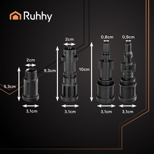Crijevo za Čišćenje Cijevi s Adapterom 15 m Crno