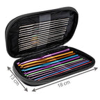 Set za Heklanje od 69 Dijelova s Torbicom, Višebojni, 13 x 18 cm