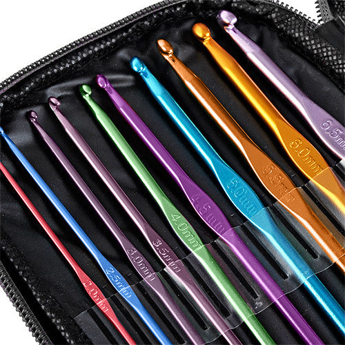 Set za Heklanje od 69 Dijelova s Torbicom, Višebojni, 13 x 18 cm