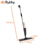 Mop sa Sprejem 600 ml, 2x Navlake od Mikrovlakna, 41 cm, Sivi/Bijeli