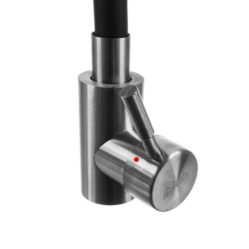 Kuhinjska Slavina s Fleksibilnim Izljevom 360°, Crno-Srebrna, 55.5 x 8 x 3 cm