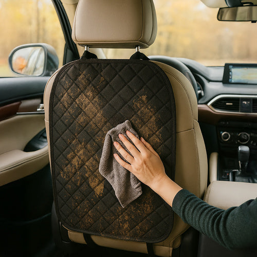 Zaštitna Navlaka za Stražnju Stranu Autosjedala 45 x 68 cm Crna