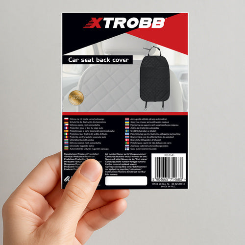 Zaštitna Navlaka za Stražnju Stranu Autosjedala 45 x 68 cm Crna